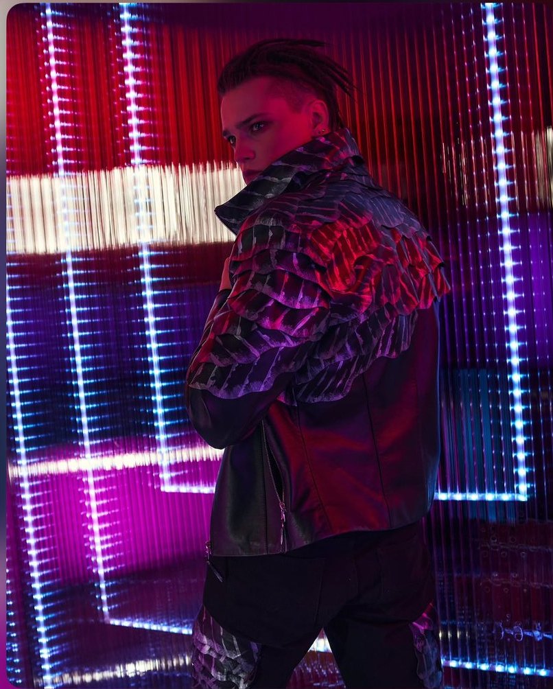 Neon fashion editorial