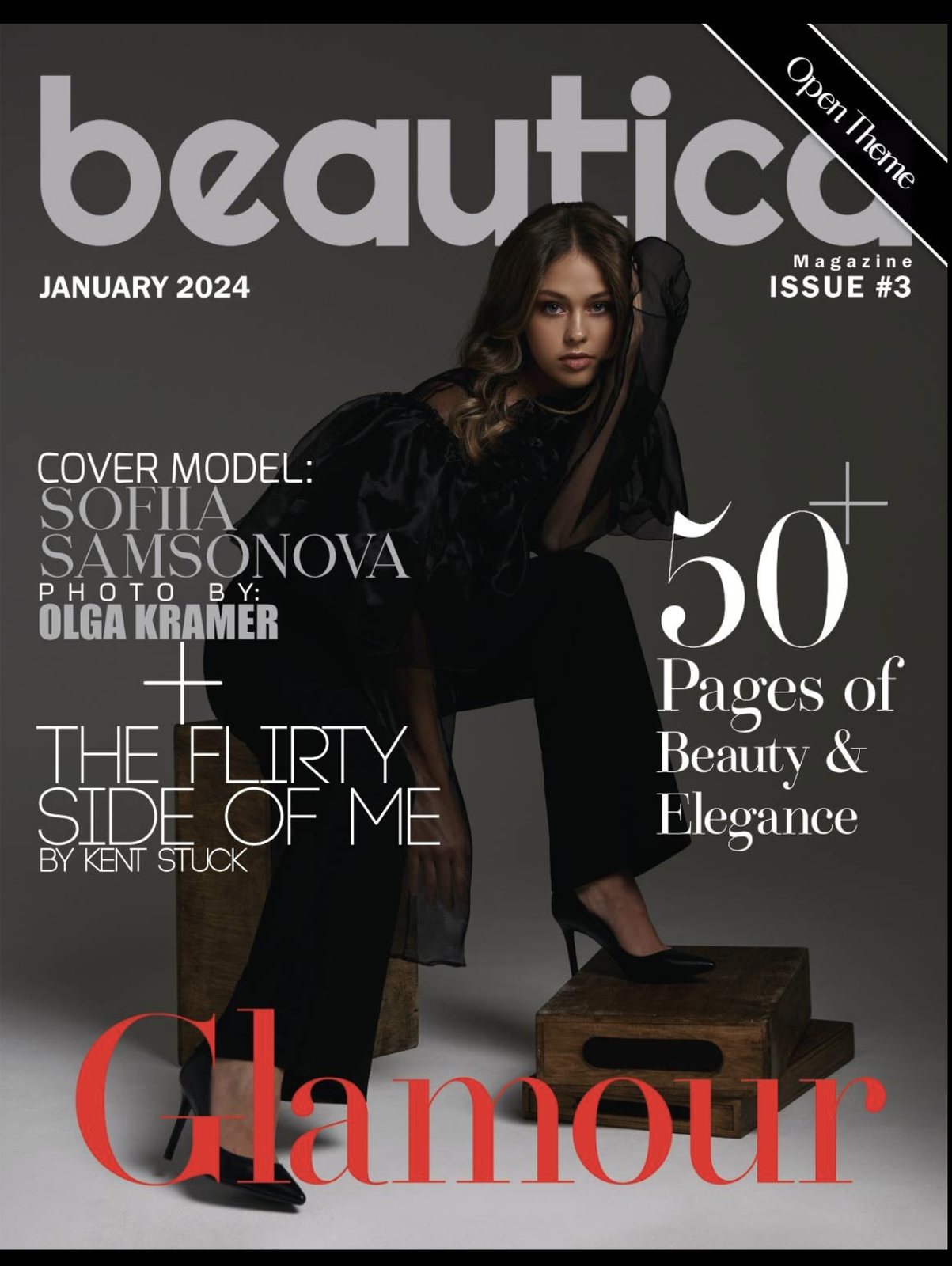 Beautica magazine page