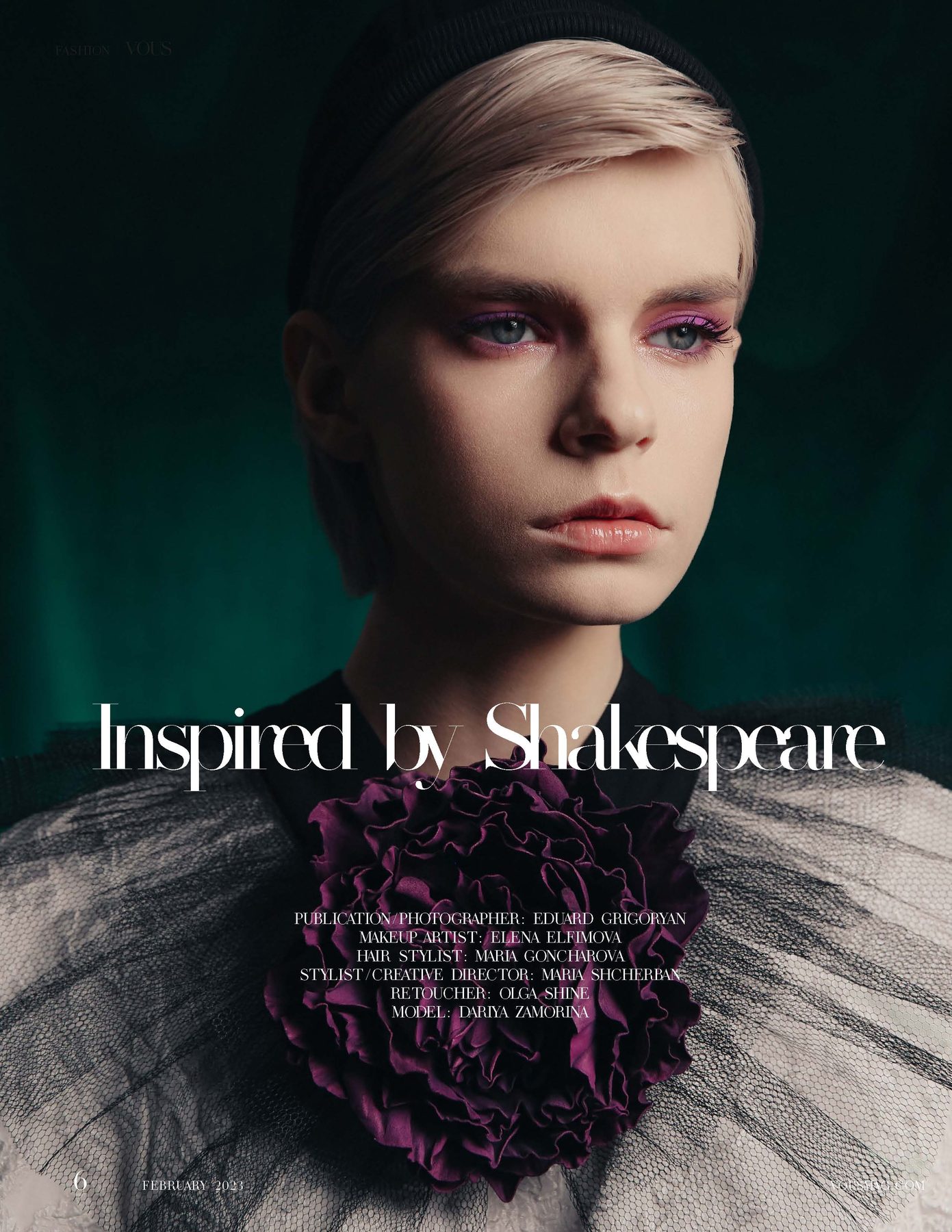 Inspired by Shakespeare, Vous Magazine